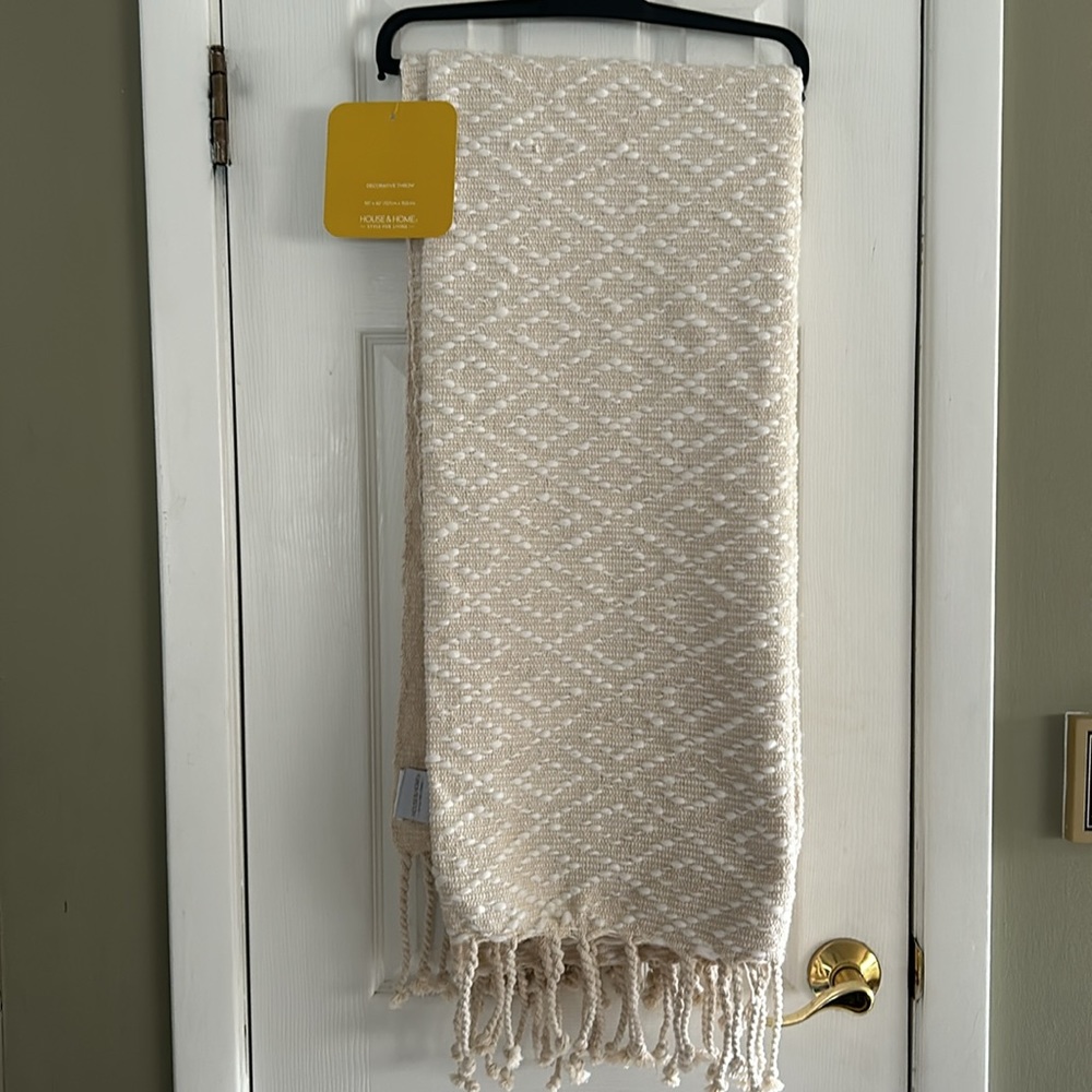 HOUSE & HOME DECORATIVE THROW 50x60 NWT